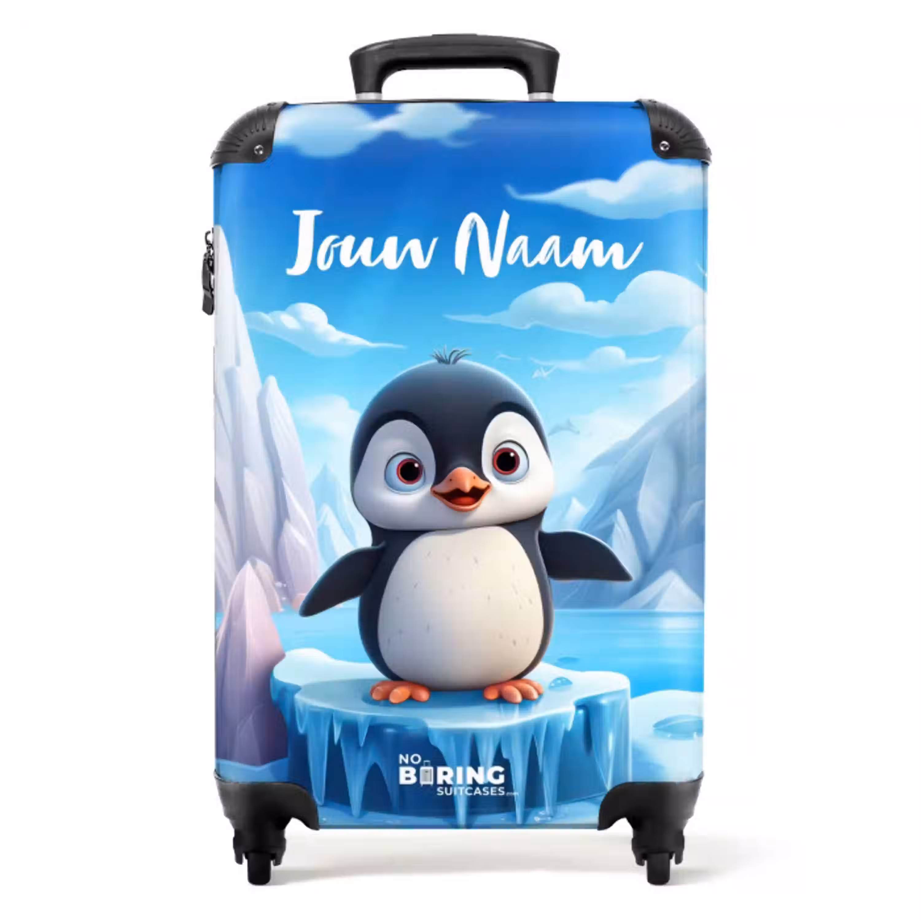 Pietertje pinguïn NBS - Handbagage koffer - Kinderen Unisex middel -productfoto_recht