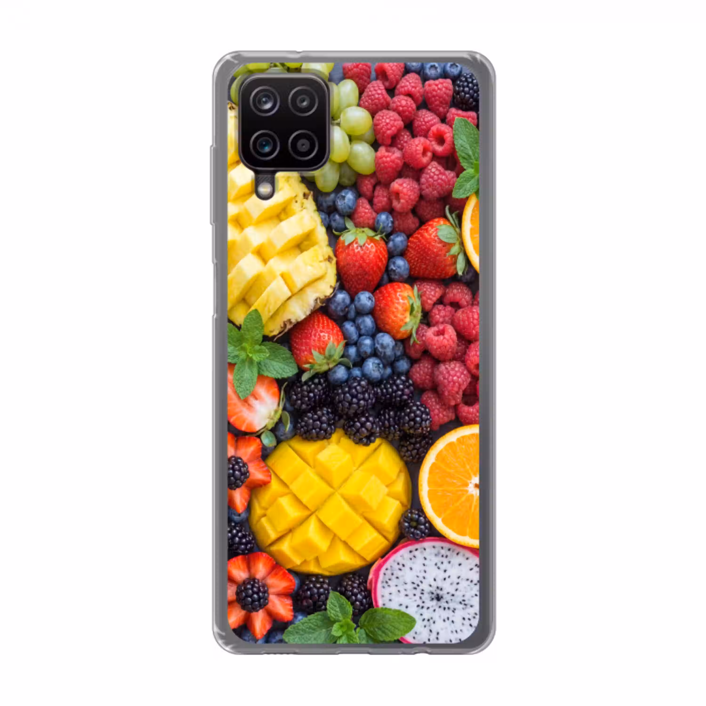 Fruit - Vers - Kleurrijk - Eten Telefoonhoesje Samsung Galaxy A12 klein -3d