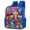 Monstervrienden Festijn Kinderrugzak - Blauw middel -schuin