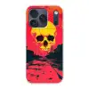 Straat - Verlaten - Schedel - Geel Telefoonhoesje iPhone 17 Pro klein -3d