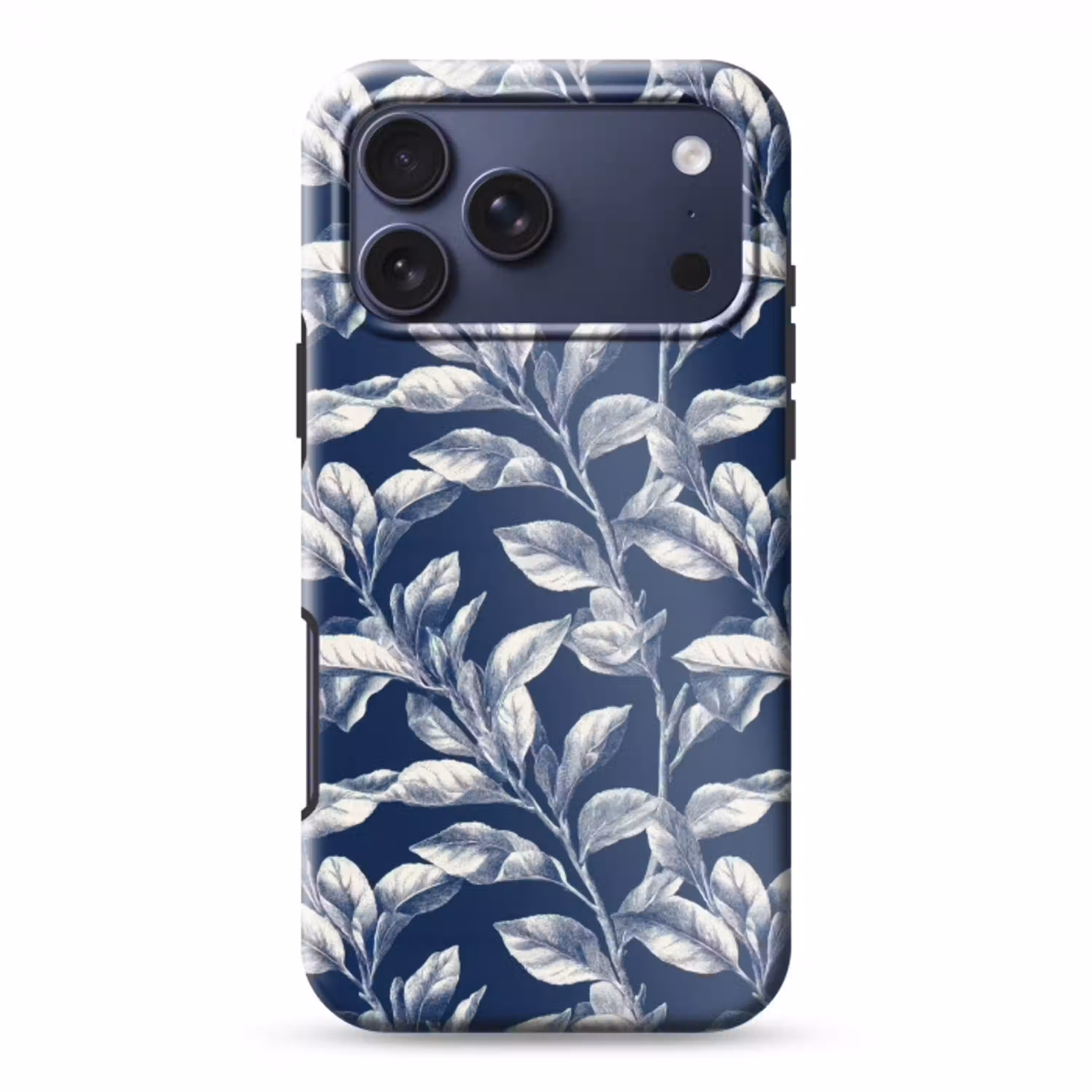 Botanisch - Patroon - Blauw Toughcase MagSafe Apple iPhone 17 Pro Max klein 1019 -3d