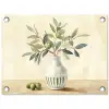 Vaas - Keramiek - Olijftakken tuinposter los doek klein -3d