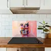 Planken - Boeken - Bladeren keuken achterwand spatscherm klein -sfeer2