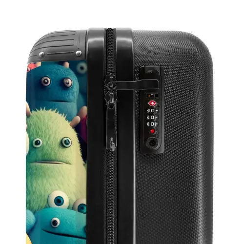 Monster Menigte NBS - Handbagage koffer - Kinderen Unisex middel -slot