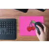 Kers - Roze - Fruit muismat rubber klein -toetsenbord