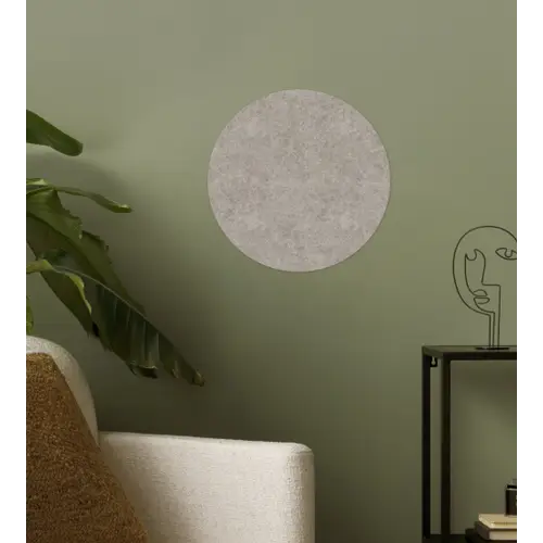 Patroon - Beton - Grijs Wandcirkel behangsticker klein 186 -sfeer2