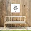 Papa - Spreuken - Stef Bos - Papa ik lijk steeds meer op jou - Quotes Tuinposter op houten frame 2 cm dik klein -sfeer4