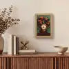 Vrouw - Aardbeien - Frambozen - Bramen - Bessen Light Box met kabel (Tafellamp) klein -sfeer2