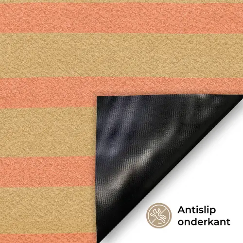 Zee - Rood - Geel - Strepen Deurmat klein 898 -antislip_NL