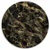 Kristal - Goud - Zwart - Marmer Wandcirkel plexiglas klein 852 -3d
