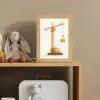 Kraan - Oranje - Scheepscontainer Light Box met kabel (Kinderlampje) klein -sfeer2_kind