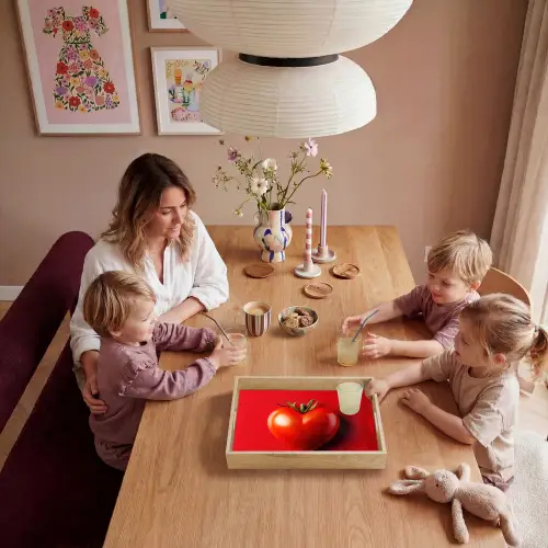 Tomaat - Rood - Hart Dienblad Rechthoek middel -sfeer4