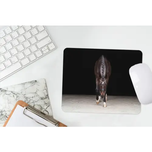 Paard - Modern - Portret muismat rubber klein -witbureau