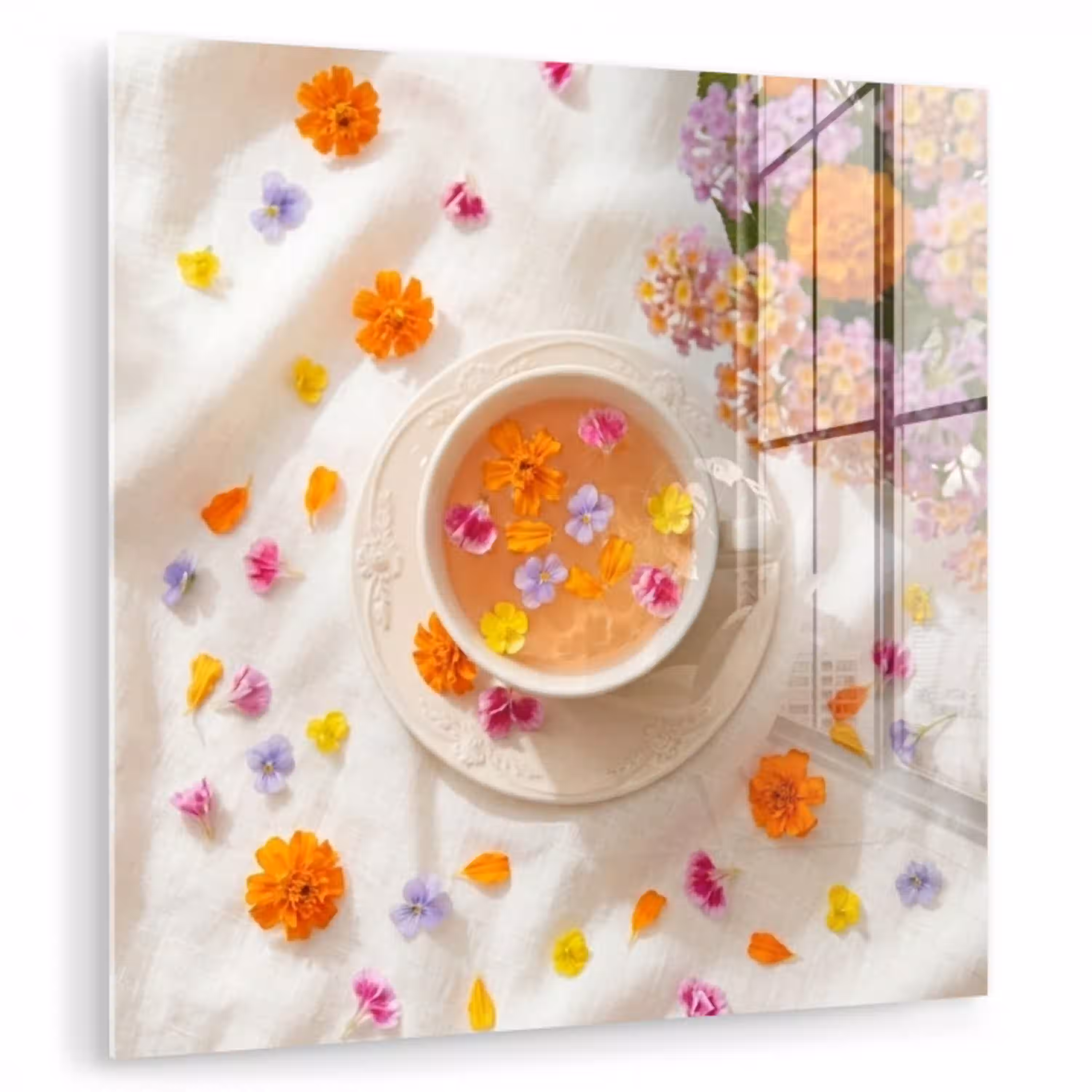 Bloemen - Kop - Natuur - Kleurrijk - Zomer plexiglas 5mm klein -zzzproduct_nieuw