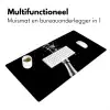 Champagne - Zwart - Spetters - Popping Muismat XXL klein -sfeer4