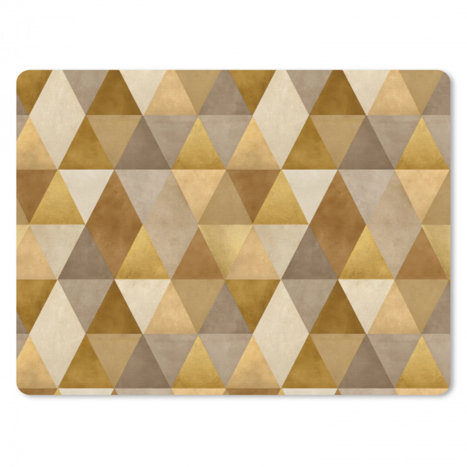 Geometrisch - Driehoek - Goud muismat rubber klein 262 -3d