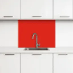 Rood - Kleur - Effen keuken achterwand 2 middel 865 -3d