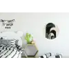 Bogen - Donkergroen - Lijnen Wandcirkel aluminium klein -kinderkamer