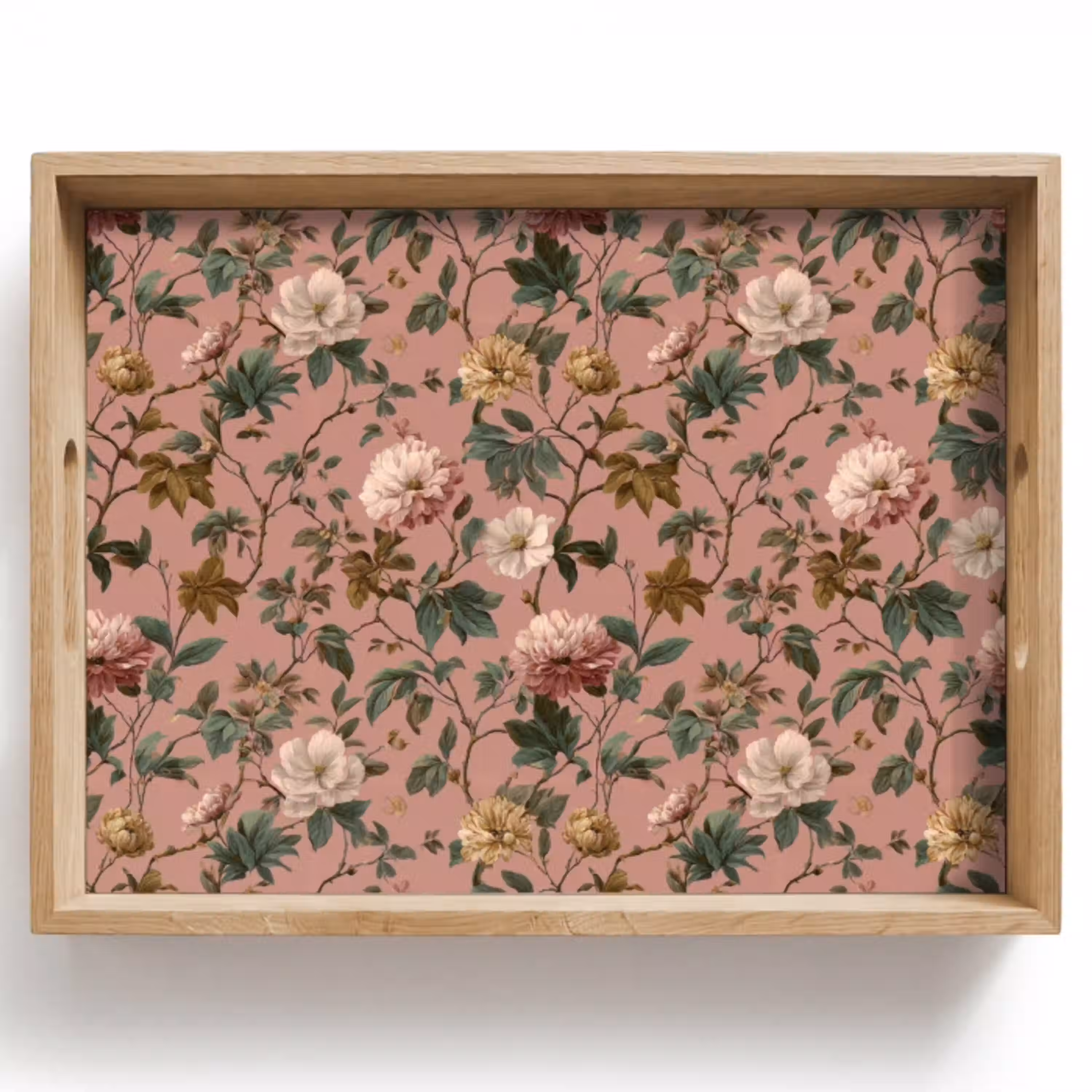 Bloemen - Klassiek - Roze Dienblad Rechthoek middel 911 -z3d_shopping