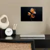 Bloem - Orchidee - Oranje poster papier klein -sfeer1