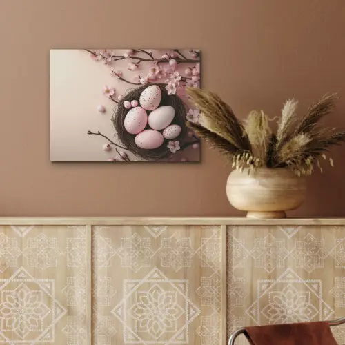 Roze - Bloesems - Eieren PET vilt klein -sfeer4