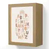 Alfabet - Sterren - Regenboog - Pastel kleuren - Educatief Light Box met kabel (Wandlamp kind) klein -3d