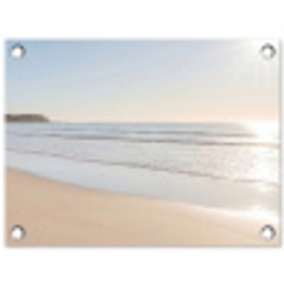 Zee - Zon - Zand tuinposter los doek klein -3d