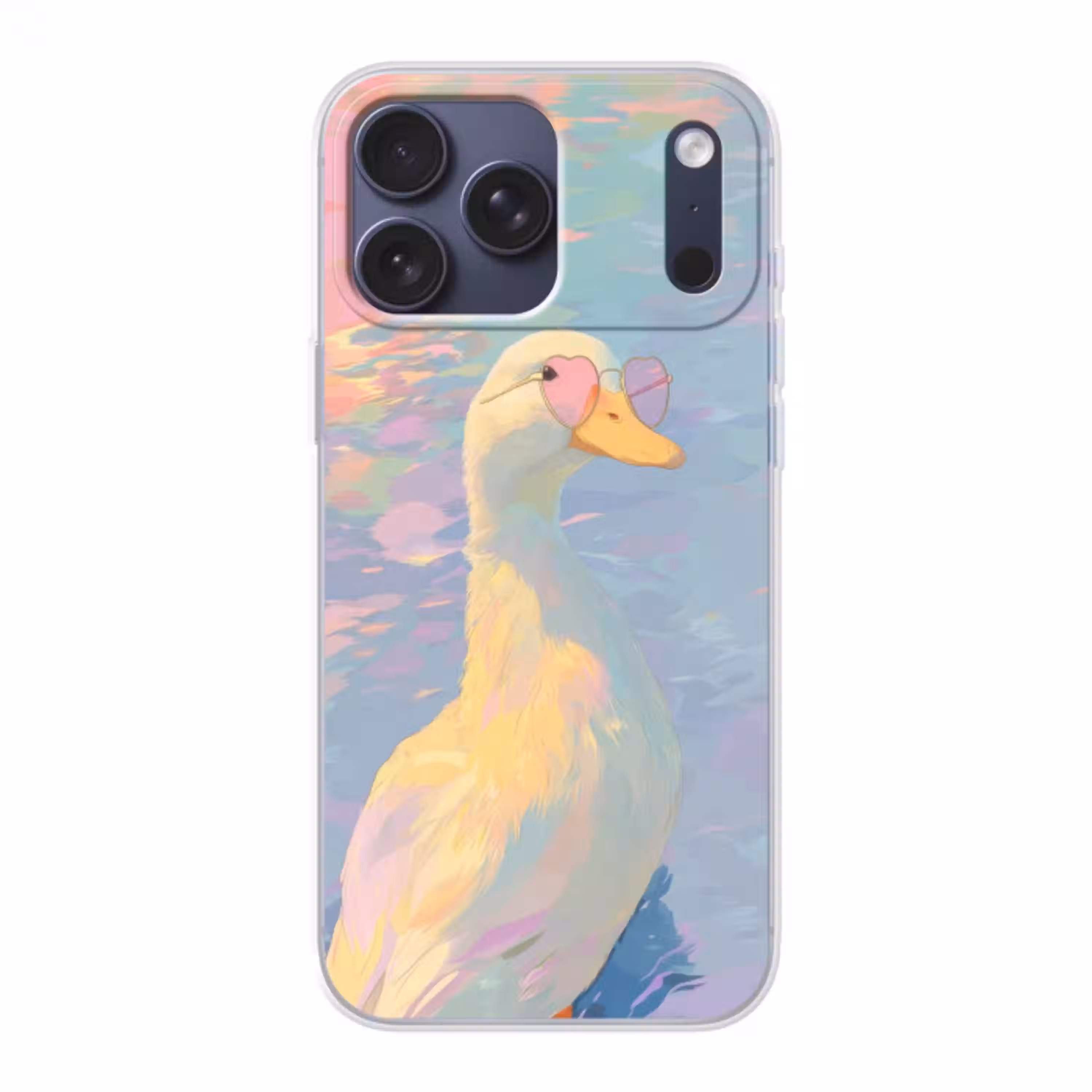Eend - Zonnebril - Water Telefoonhoesje iPhone 17 Pro Max klein -3d