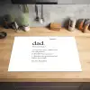 Spreuken - Papa definitie - Quotes - Dad Inductie beschermer vinyl 3mm klein -sfeer5