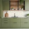 Bloemenpatroon - Silhouet - Wit keuken achterwand 2 middel 871 -sfeer3