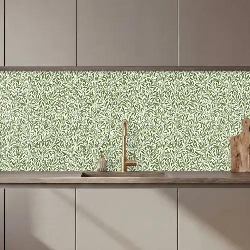 Botanisch - Takken - Groen keuken achterwand 2 middel 871 zz_3dshopping