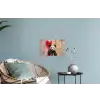 Graffiti - Panda - Ballon - Street art - Banksy Muursticker klein -plant