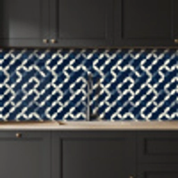 Abstract - Patroon - Blauw keuken achterwand 2 middel 871 -sfeer1