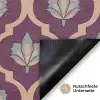 Patroon - Paars - Bloem Deurmat klein -antislip_DE