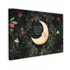 Maan - Quote - Bloemen - Sterren canvas 2cm klein -z3d