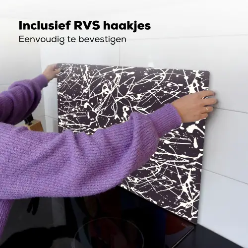 Spat - Waterverf - Wit Inductie beschemer met haakjes klein 777 -ky-ophangen-nl