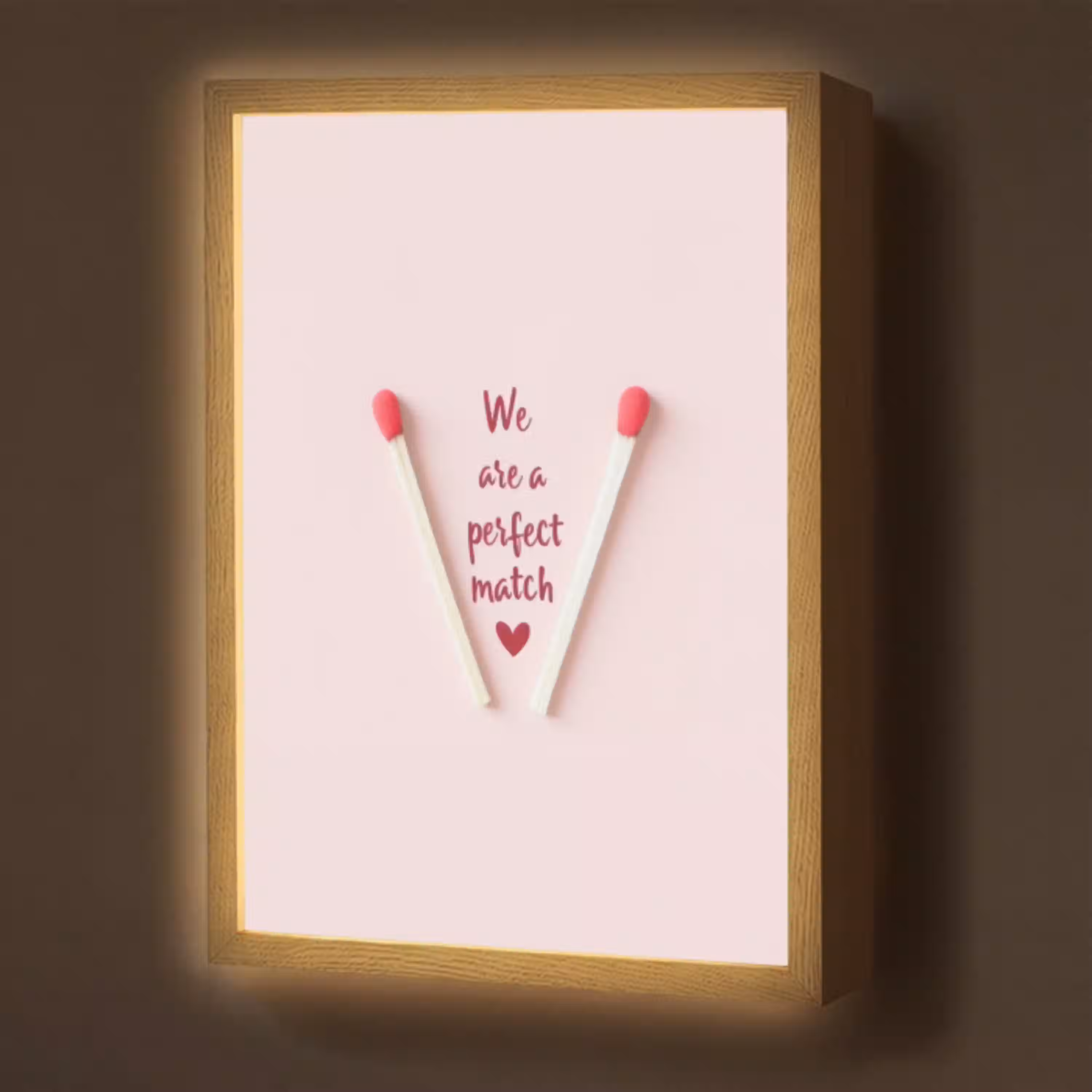 Perfect - Minimalistisch - Valentijn Light Box met batterij (Wandlamp) middel -z3d_website