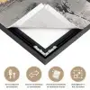 Abstract - Hert - Gewei - Goud Textielframe zwart klein -USP_closeupNL