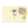 Klaproos - Illustratie - Zwart Placemat vinyl groot -zzzproduct_Kitchenyeah-website