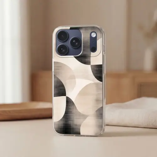 Grillige vormen - Subtiele overgangen - Dynamisch Telefoonhoesje iPhone 17 Pro klein -sfeer2