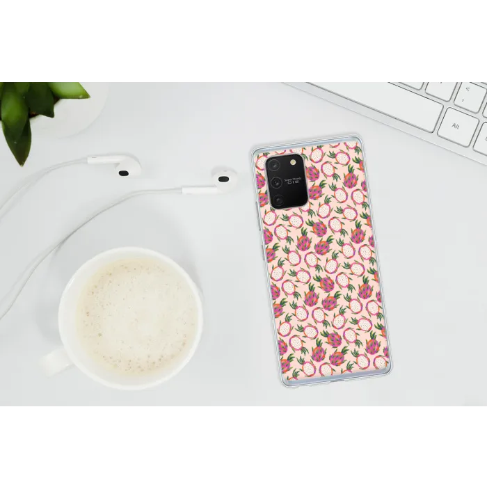 Drakenfruit - Patroon - Roze Telefoonhoesje Samsung Galaxy S10 Lite klein 364 -oordopS10Lite