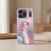 Zwaan - Sjaaltje - Pastelwolken Telefoonhoesje iPhone 17 Pro klein -sfeer2