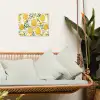 Bloemen - Paaseieren - Geel tuinposter los doek klein -sfeer7