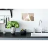 Vloeiende vlakken - Harmonieus - Golvend Muursticker klein -keuken