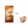 Boom - Landschap - Oranje fotobehang vinyl groot -3d