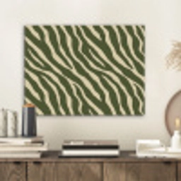 Zebra - Patroon - Groen PET vilt klein 837 -sfeer1