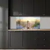 Strand - Zon - Duin - Gras - Zand - Horizon keuken achterwand 2 middel -sfeer1
