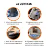 Blauw - Camouflage - Golvend Inductie beschermer vinyl 3mm klein 276 -zzzzzzz-td-werking