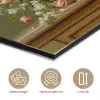 Vaas - Pastel - Kleuren - Bloemen aluminium wit klein -closeup_NL