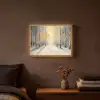 Winter - Abstract - Sneeuw - Natuur - Zon Light Box met batterij (Wandlamp) middel -sfeer4